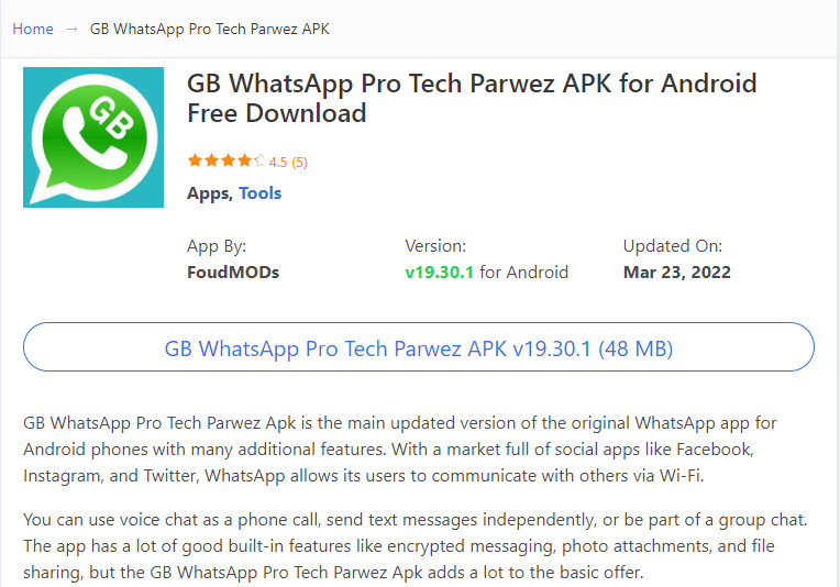 Gb Whatsapp Pro Take Perwez