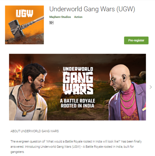 Underworld Gang War Pre Registration