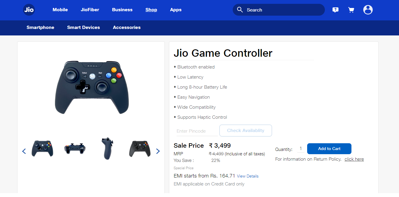 jio game controller
