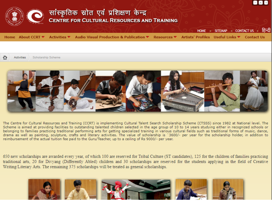 www.ccrtindia.gov.in Application Form