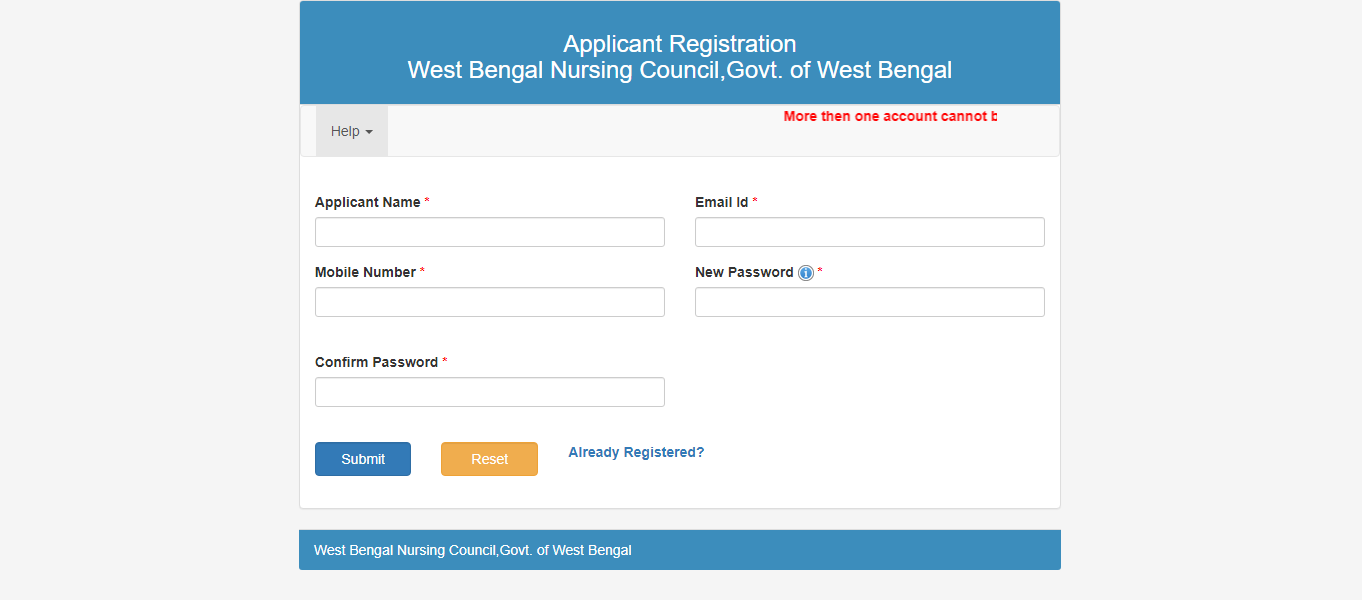WBNC Reciprocal Registration 