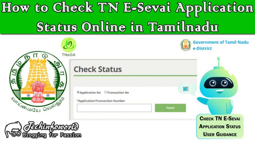 TN E Sevai Application Status 